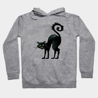 Angry Black Cat Hoodie